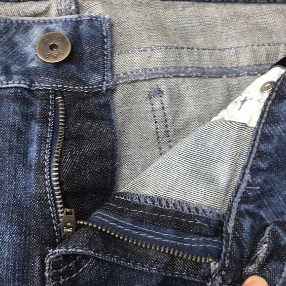 S&P Standards and Practices Cropped Jeans Acid Wash Denim Mid Rise Tie Dye - Picture 9 of 13